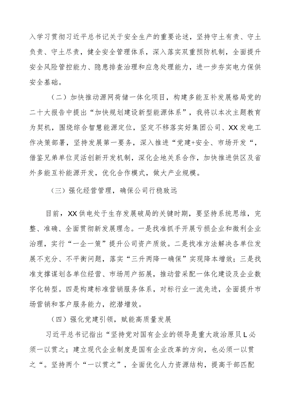 (六篇)公司党支部书记2023年主题教育心学习体会.docx_第2页