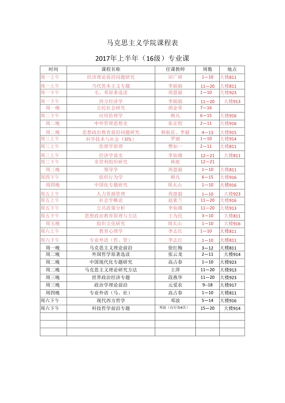 马克思主义学院课程表.docx_第1页