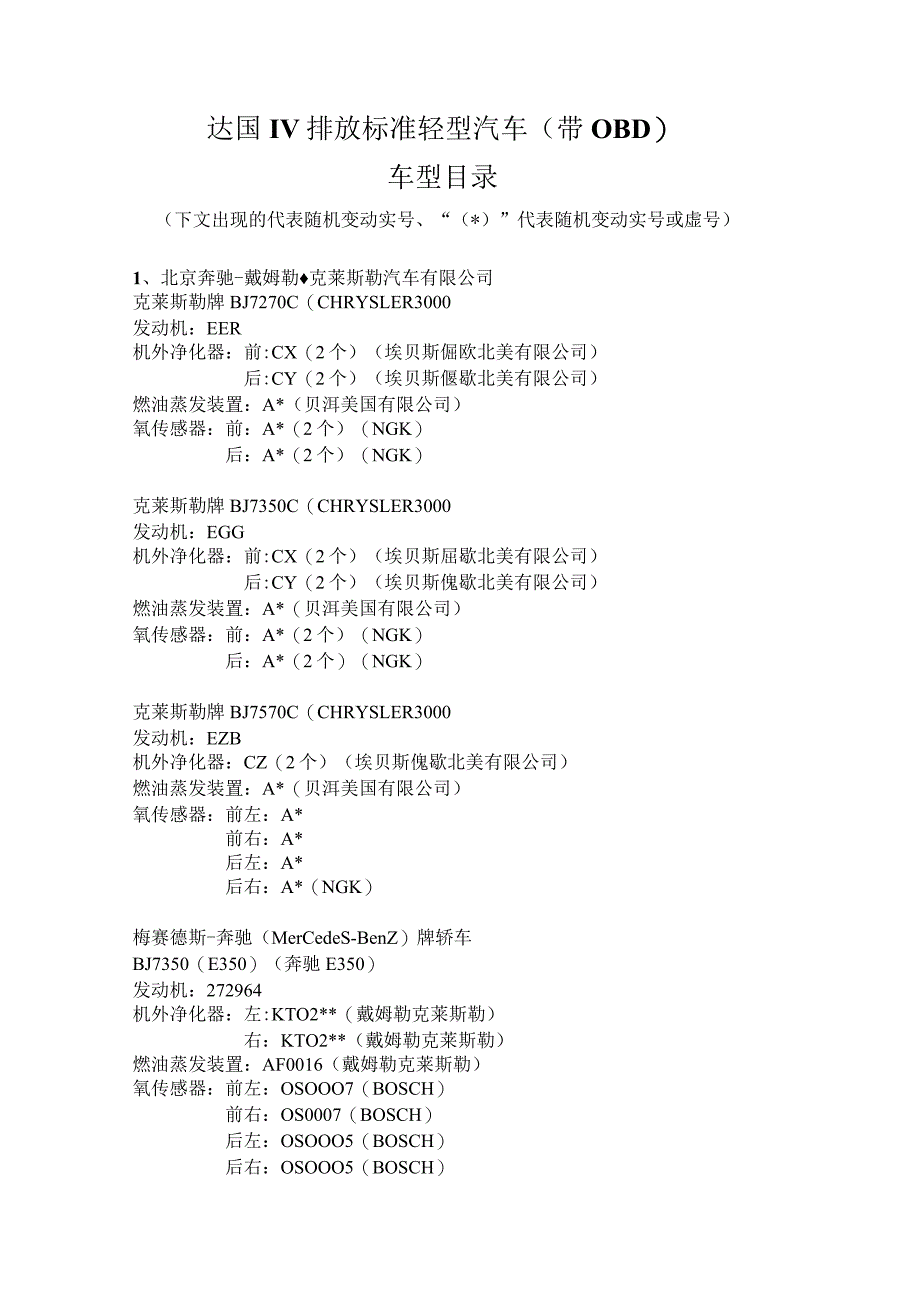 达国IV排放标准轻型汽车带OBD车型目录.docx_第1页