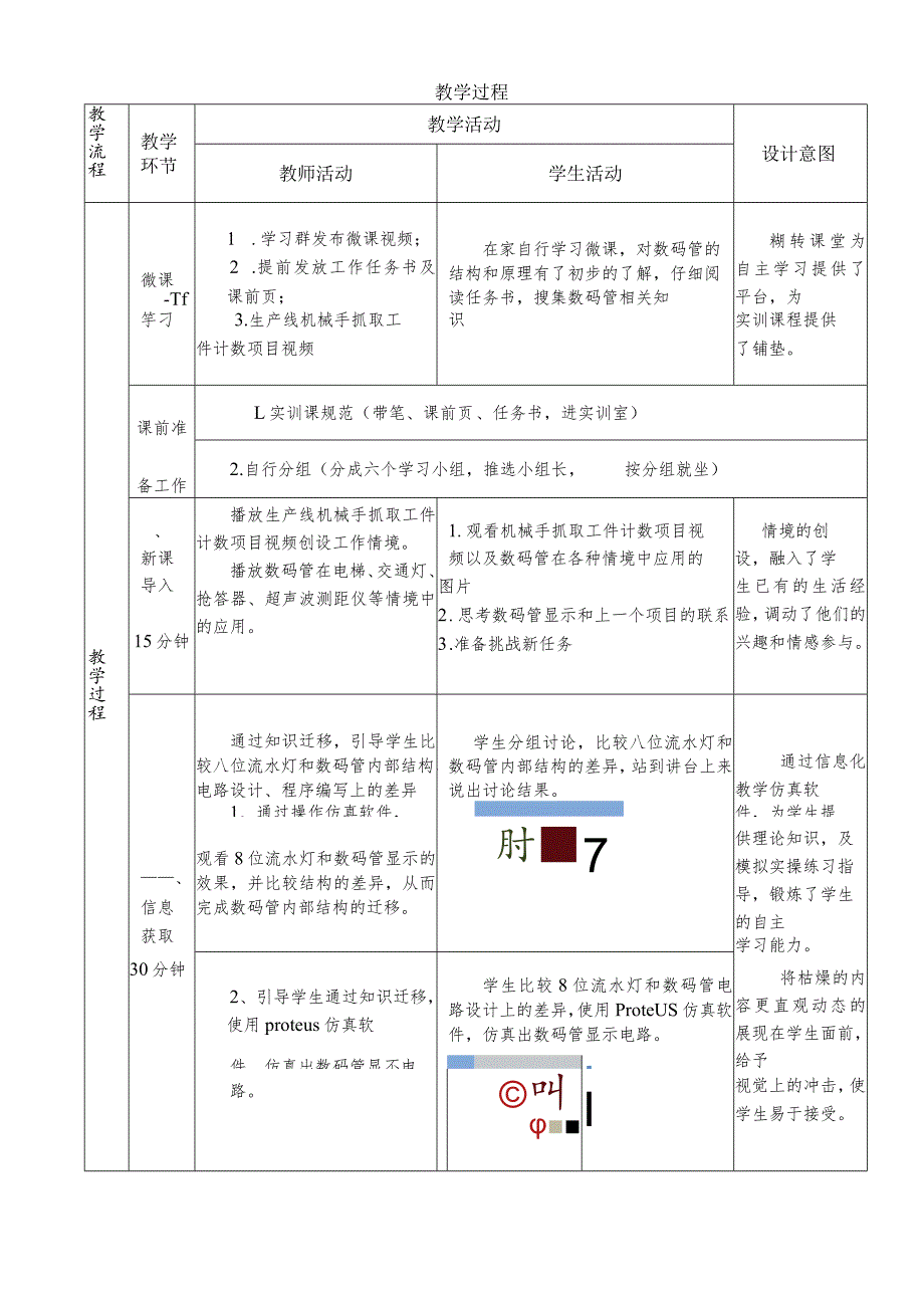 全国中等职业学校教师信息化教学设计和说课大赛一等奖机械类《单片机课程单个数码管的显示》教学设计.docx_第2页