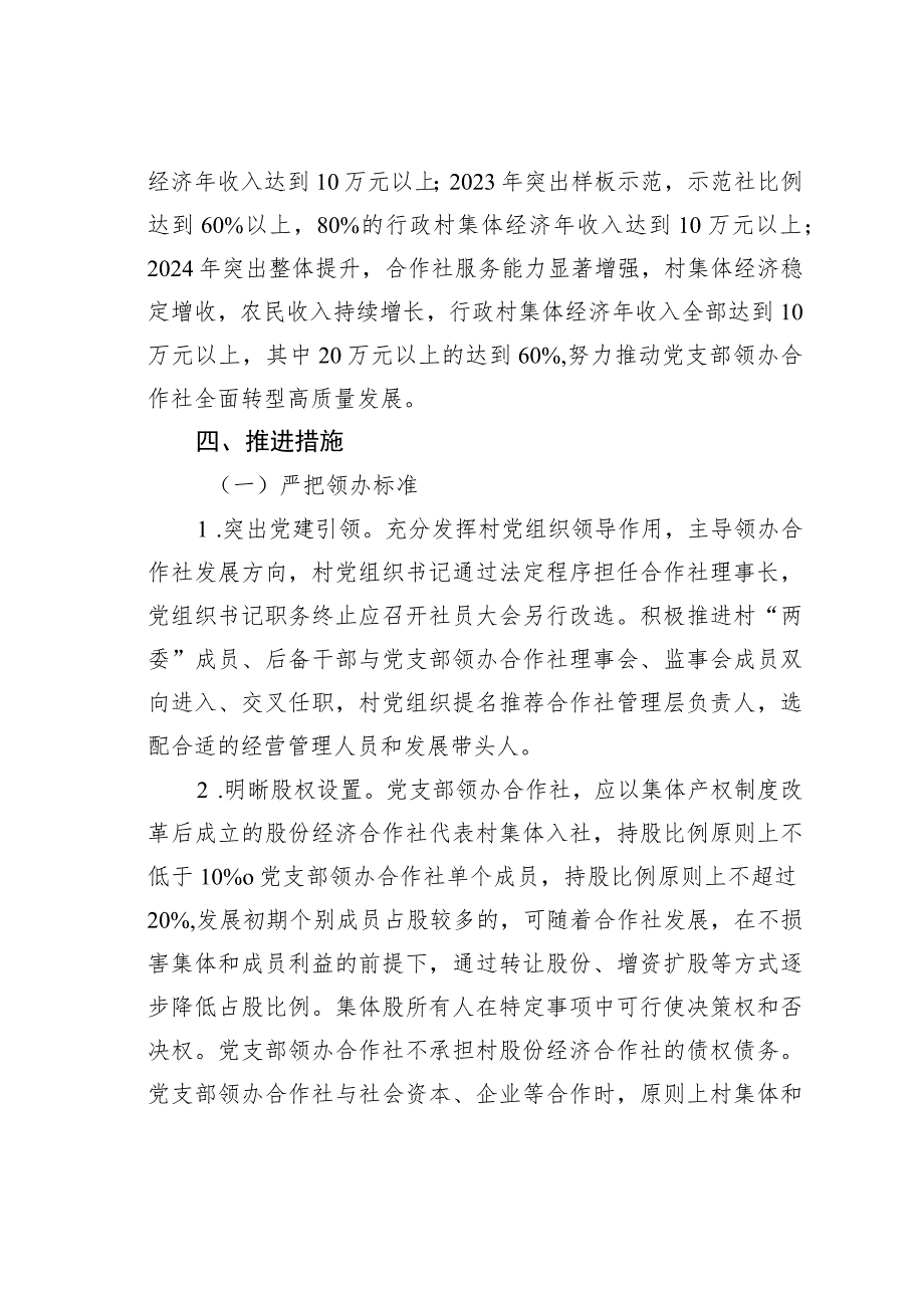 某区关于推进村党组织领办合作社全面转型高质量发展的实施意见.docx_第3页