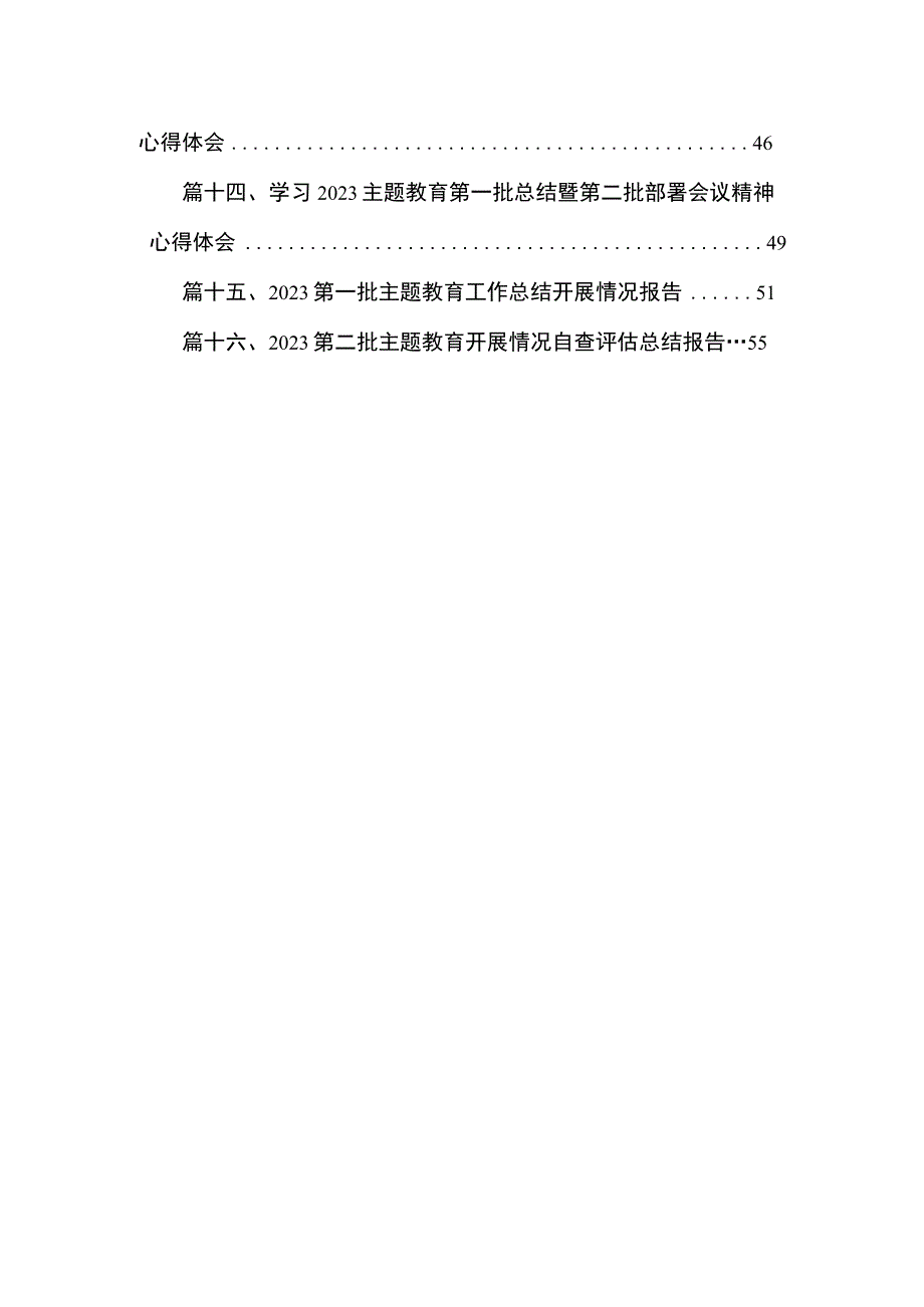 2023在第二批主题教育推进会上的汇报发言材料（共16篇）.docx_第2页