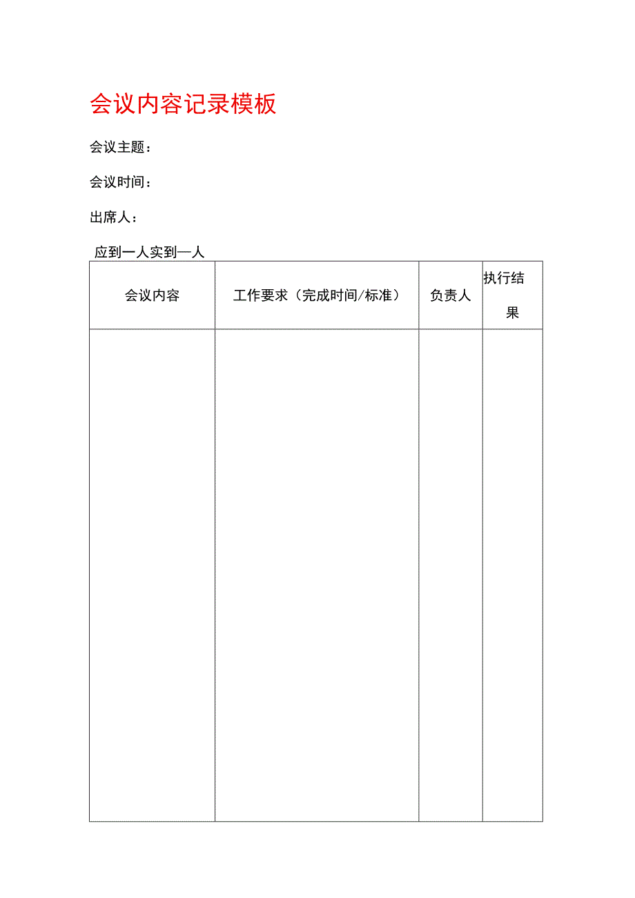 会议内容记录模板.docx_第1页