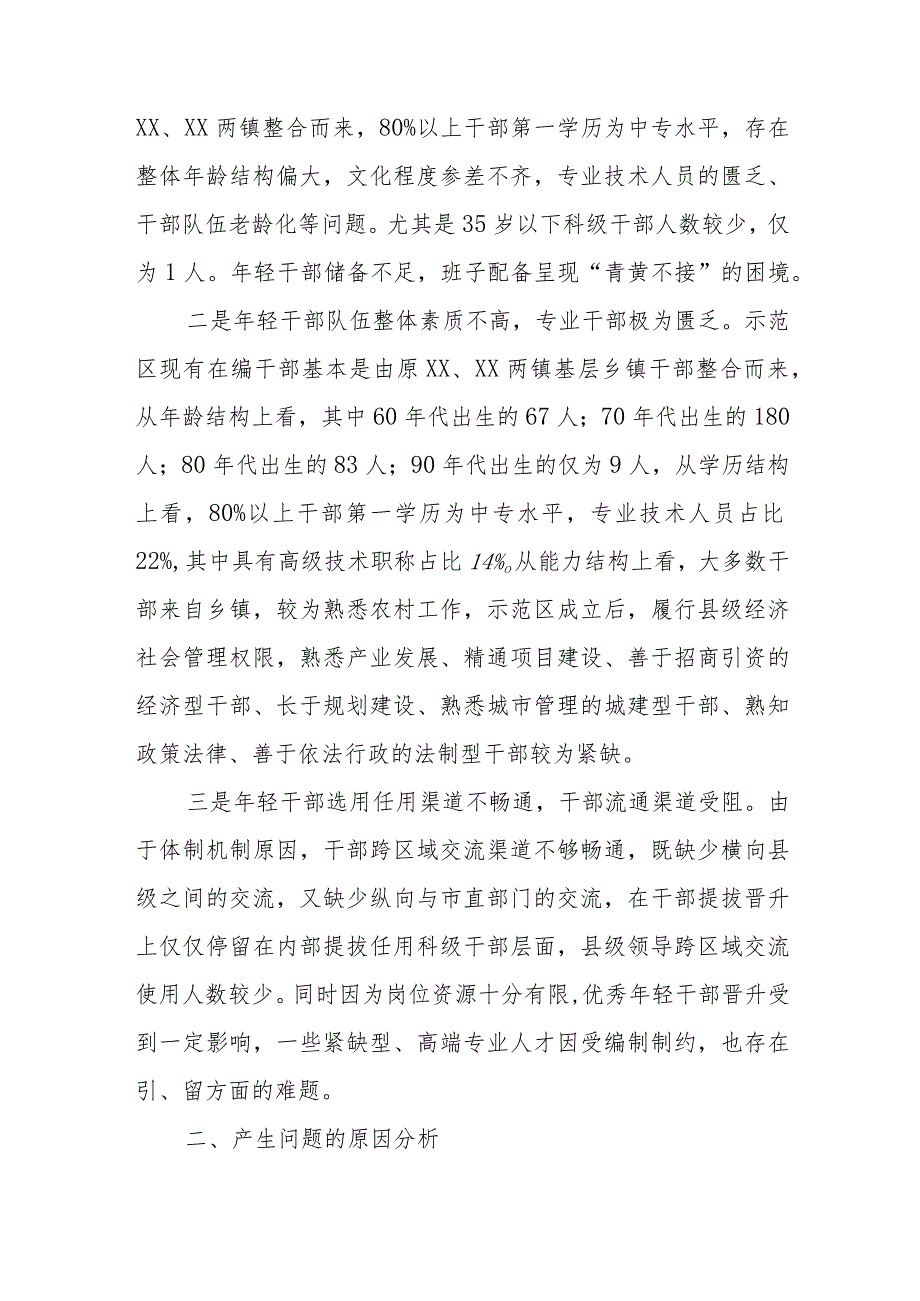 关于年轻干部问题现状及建立培养选拔工作机制的调研报告.docx_第2页