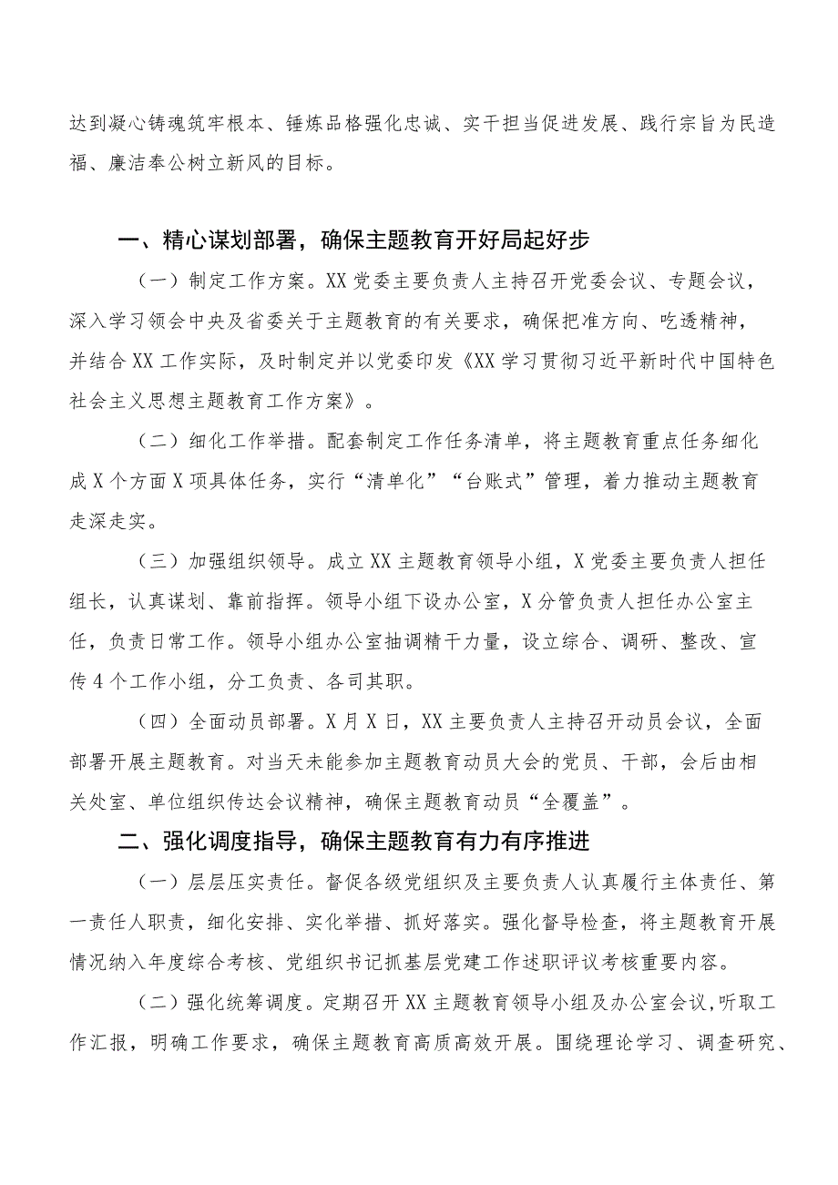 20篇2023年主题教育专题学习工作总结报告.docx_第3页