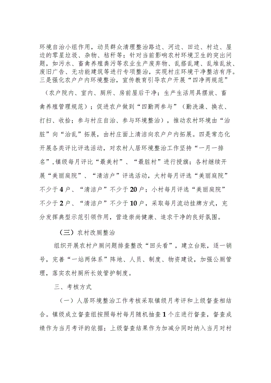 XX镇农村爱国卫生运动暨农村人居环境整治工作考核方案（试行）.docx_第2页