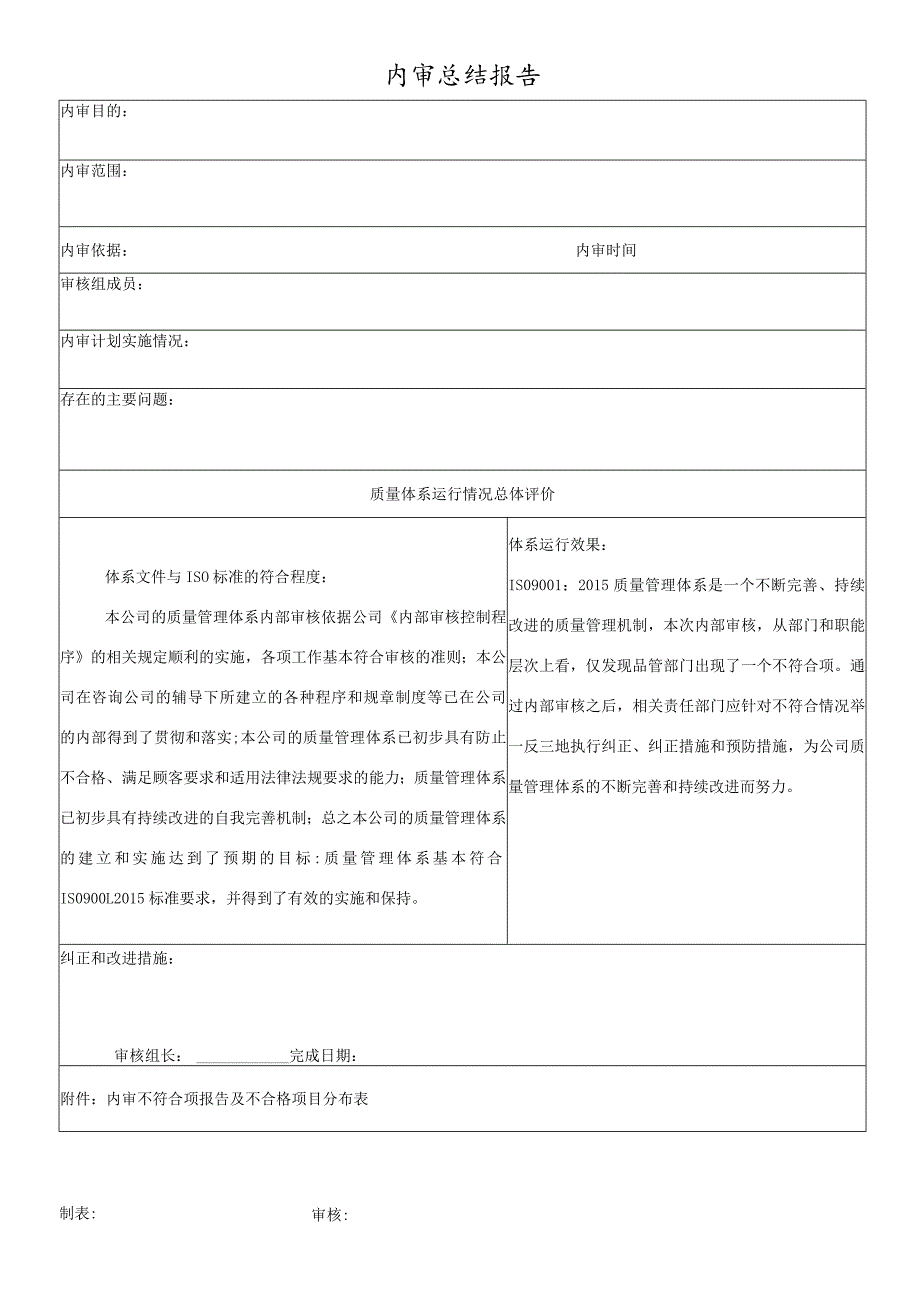 内审总结报告.docx_第1页