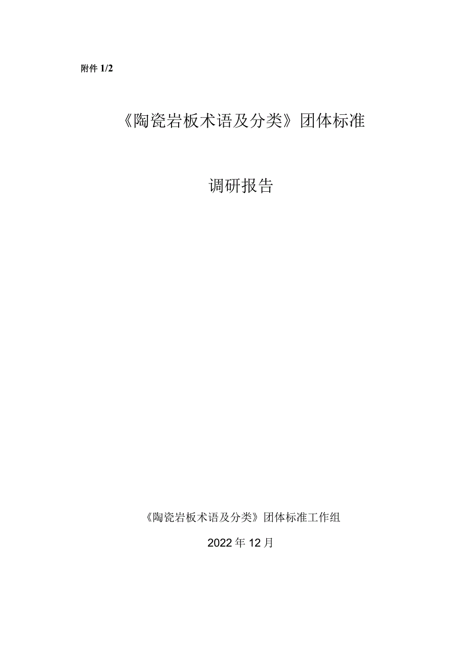 TCSTM-陶瓷岩板分类及术语调研报告.docx_第1页