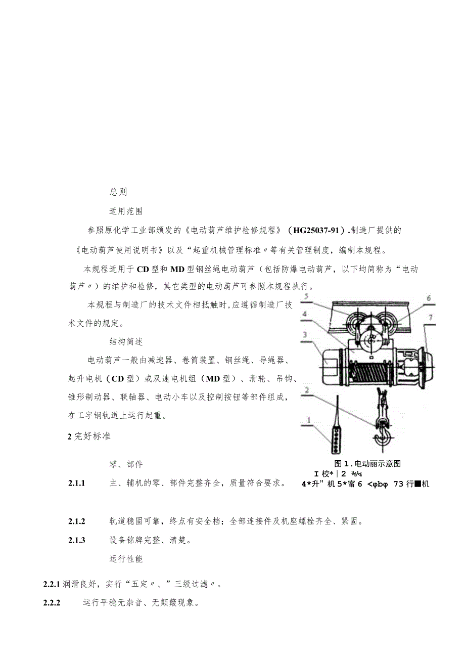 电动葫芦维护检修规程.docx_第3页