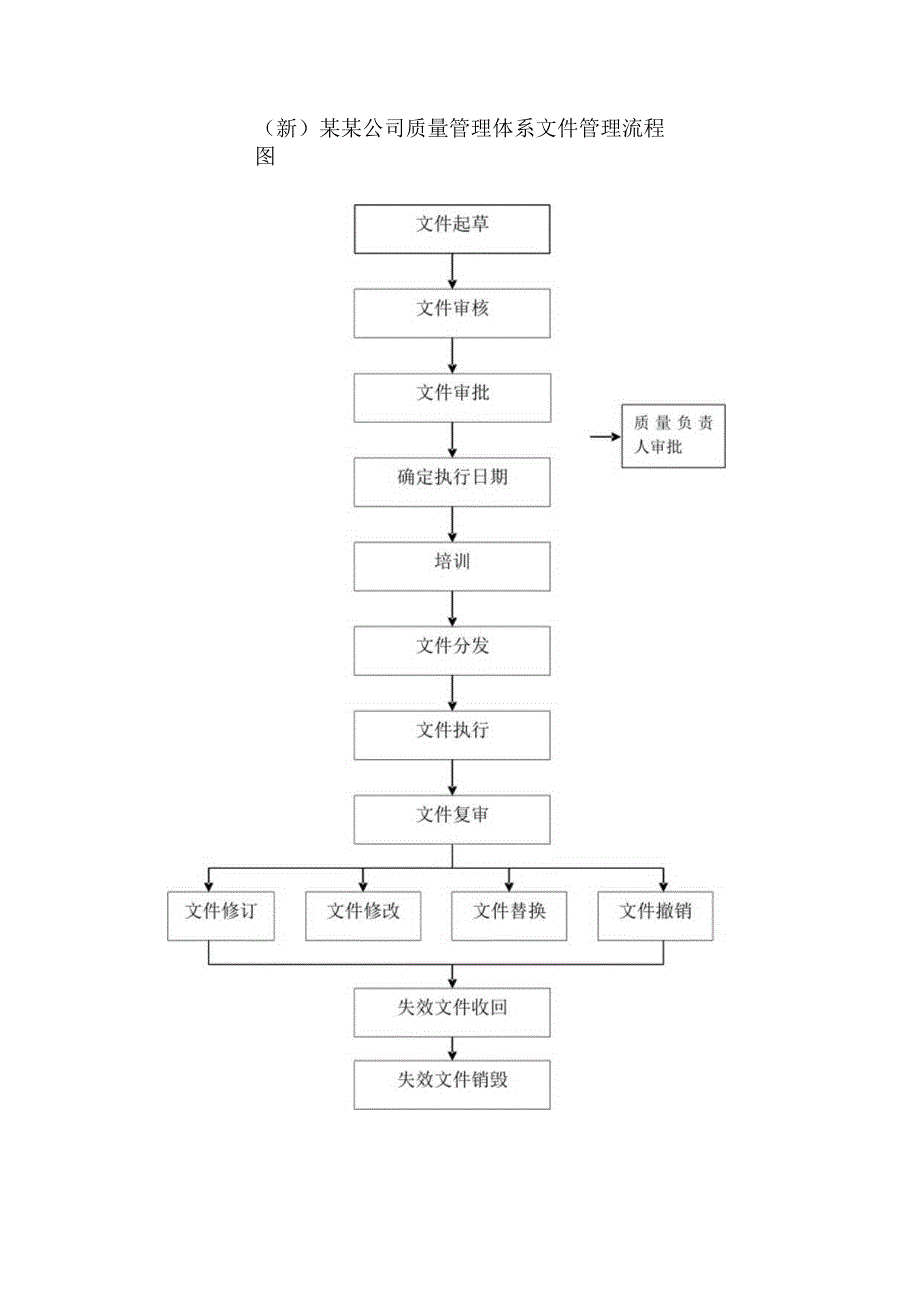 (新)某某公司质量管理体系文件管理流程图.docx_第1页