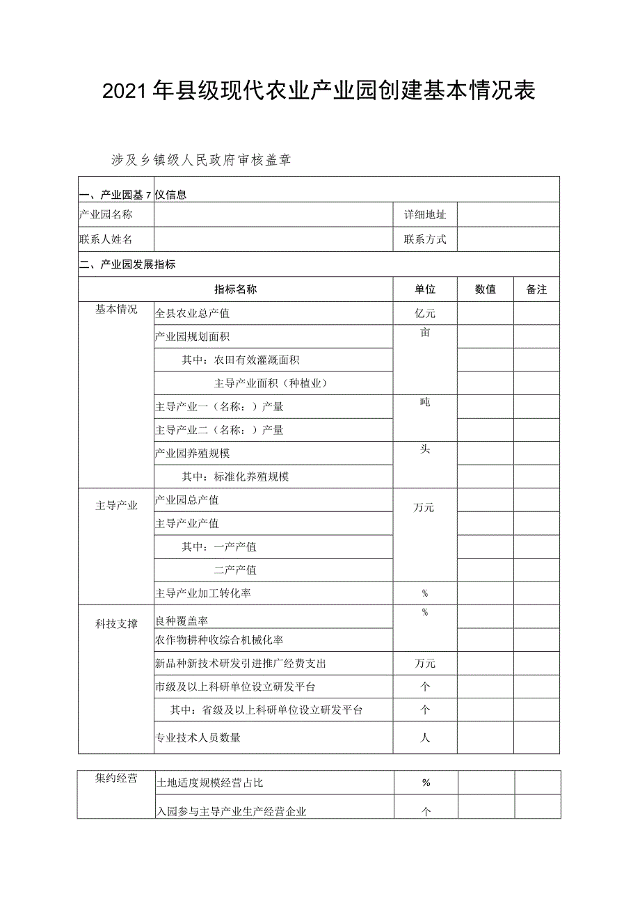 舞阳县县级现代农业产业园创建方案编制参考提纲.docx_第3页