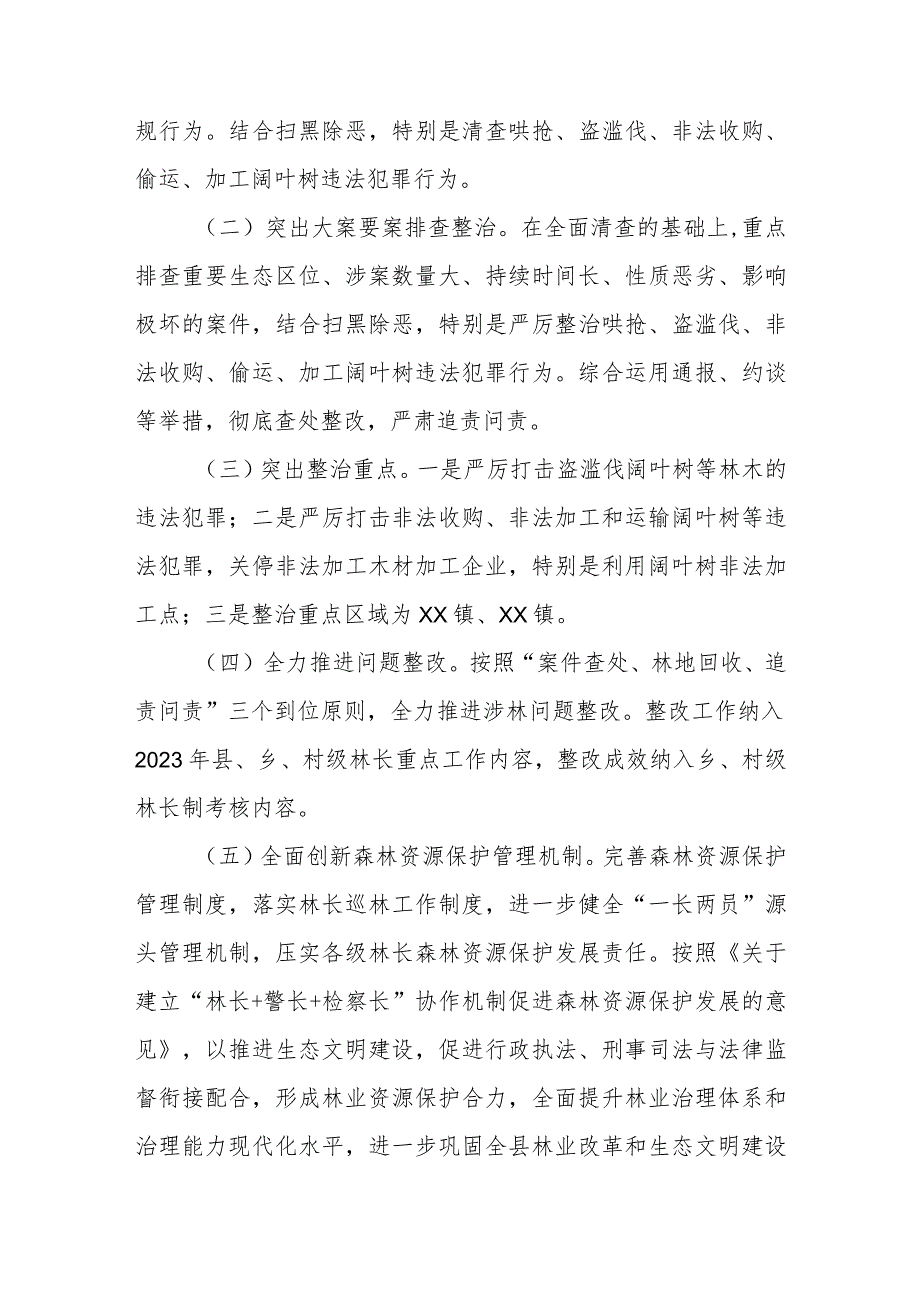 关于开展打击破坏森林资源专项整治行动方案.docx_第2页