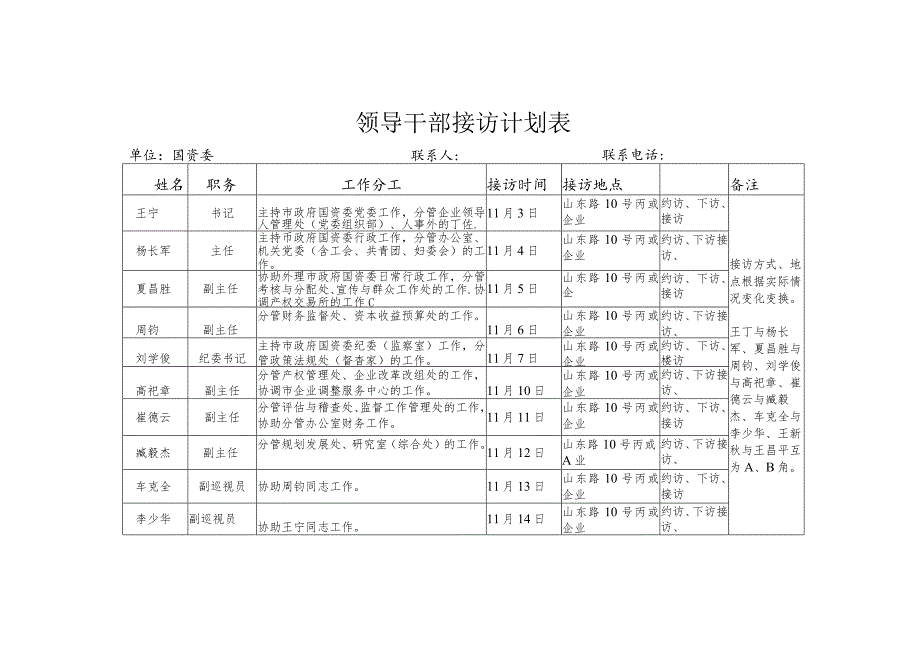 领导干部接访计划表.docx_第1页