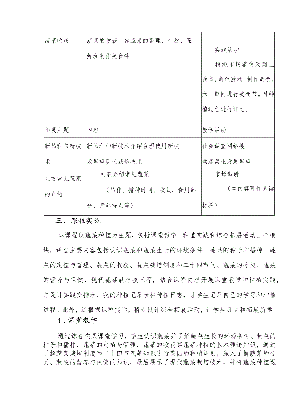 小学种植课程（蔬菜种植）实施纲要.docx_第3页