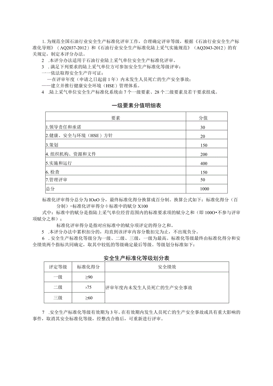 石油行业陆上采气安全生产标准化评分办法2013.docx_第2页