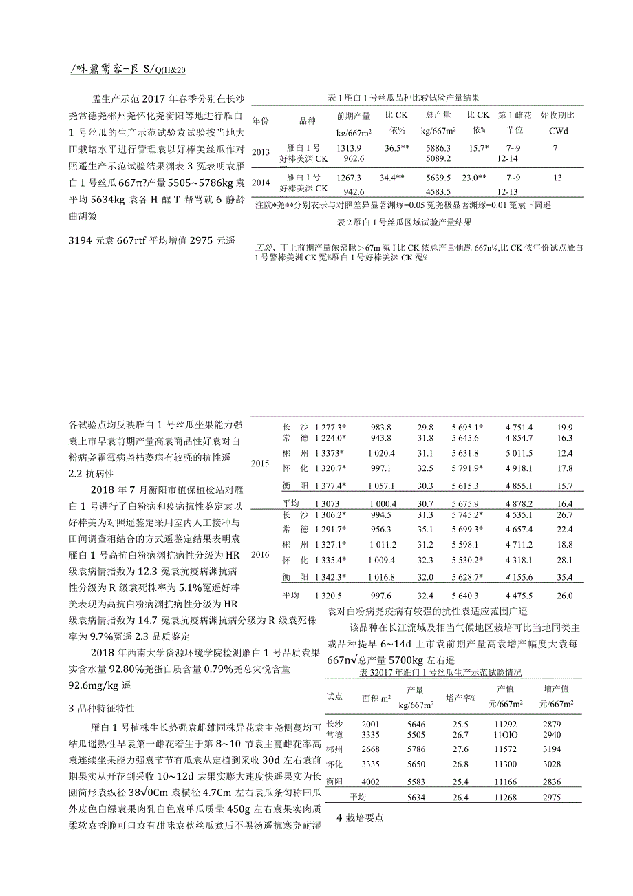 白皮丝瓜新品种雁白1号的选育.docx_第2页