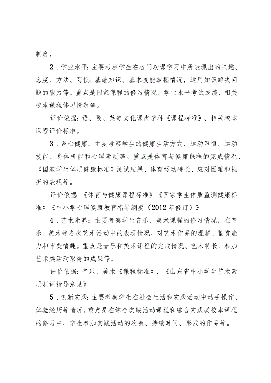 中学学生综合素质评价实施方案.docx_第3页