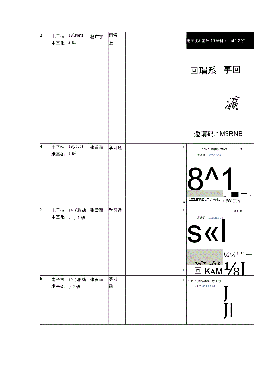 计算机与信息工程学院在线课程二维码信息表.docx_第2页