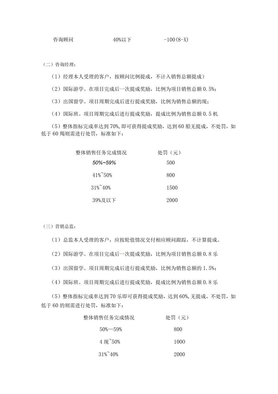 咨询顾问工资待遇及销售提成管理制度（暂行）.docx_第3页