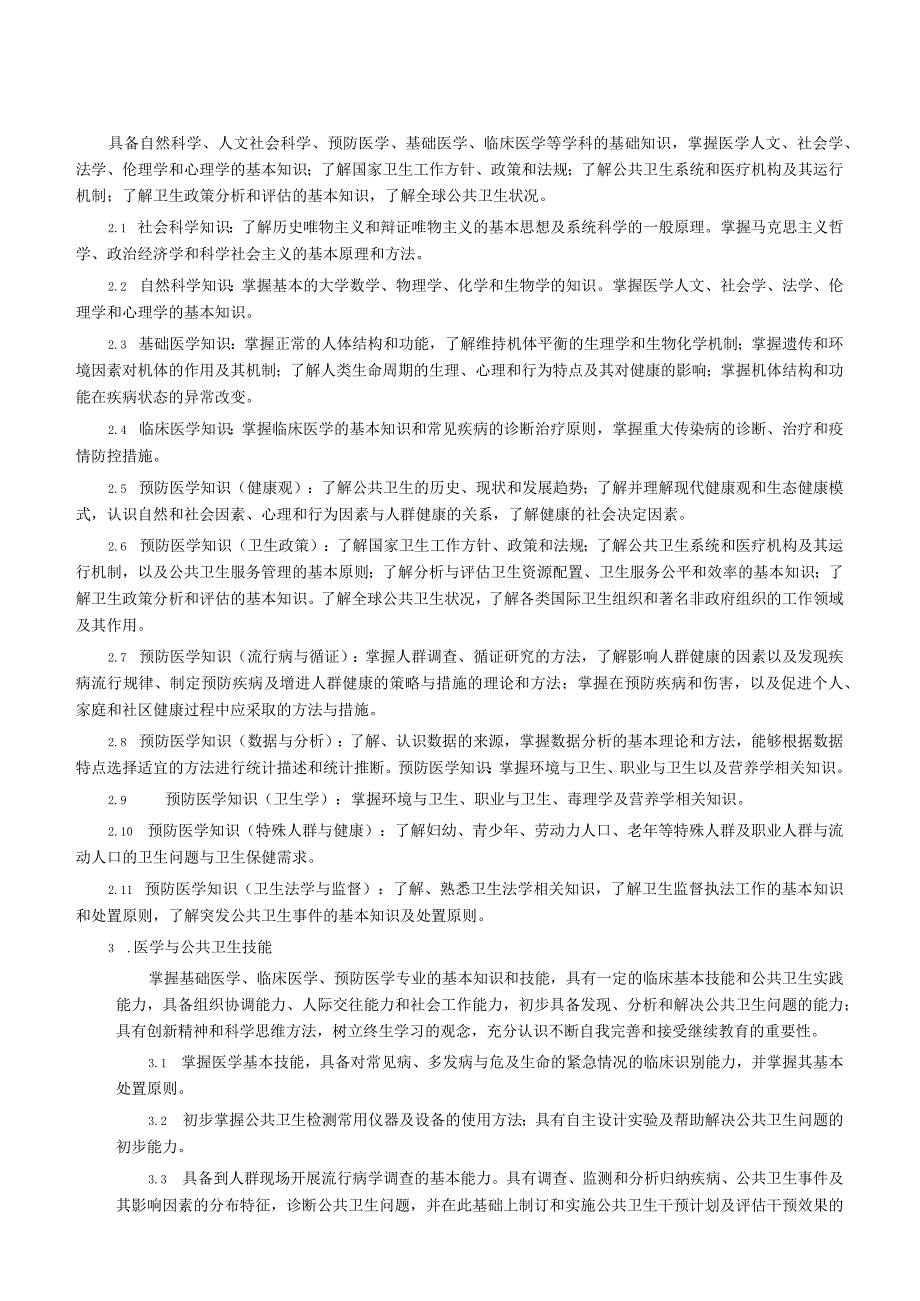 预防医学专业本科培养方案.docx_第2页