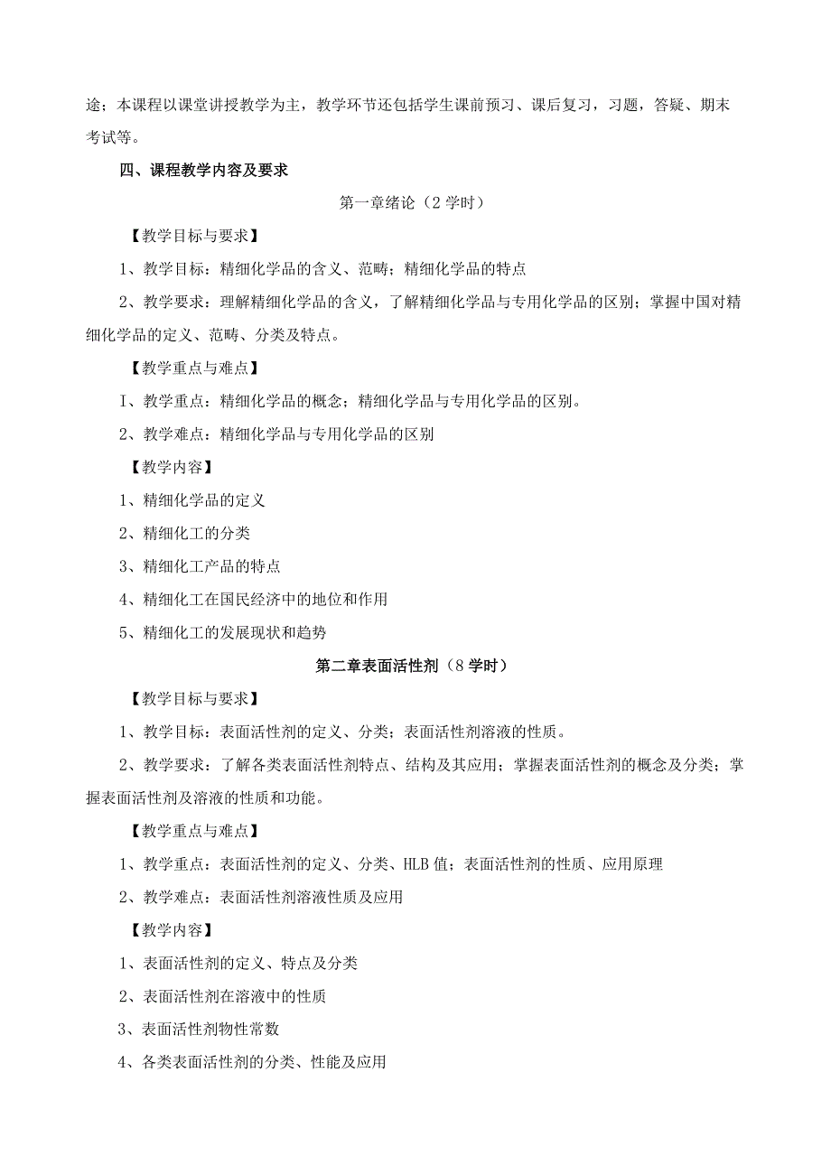 《精细化工》教学大纲.docx_第2页