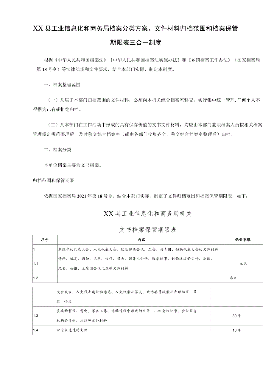 工信商务局2023年档案管理“三合一”制度.docx_第1页