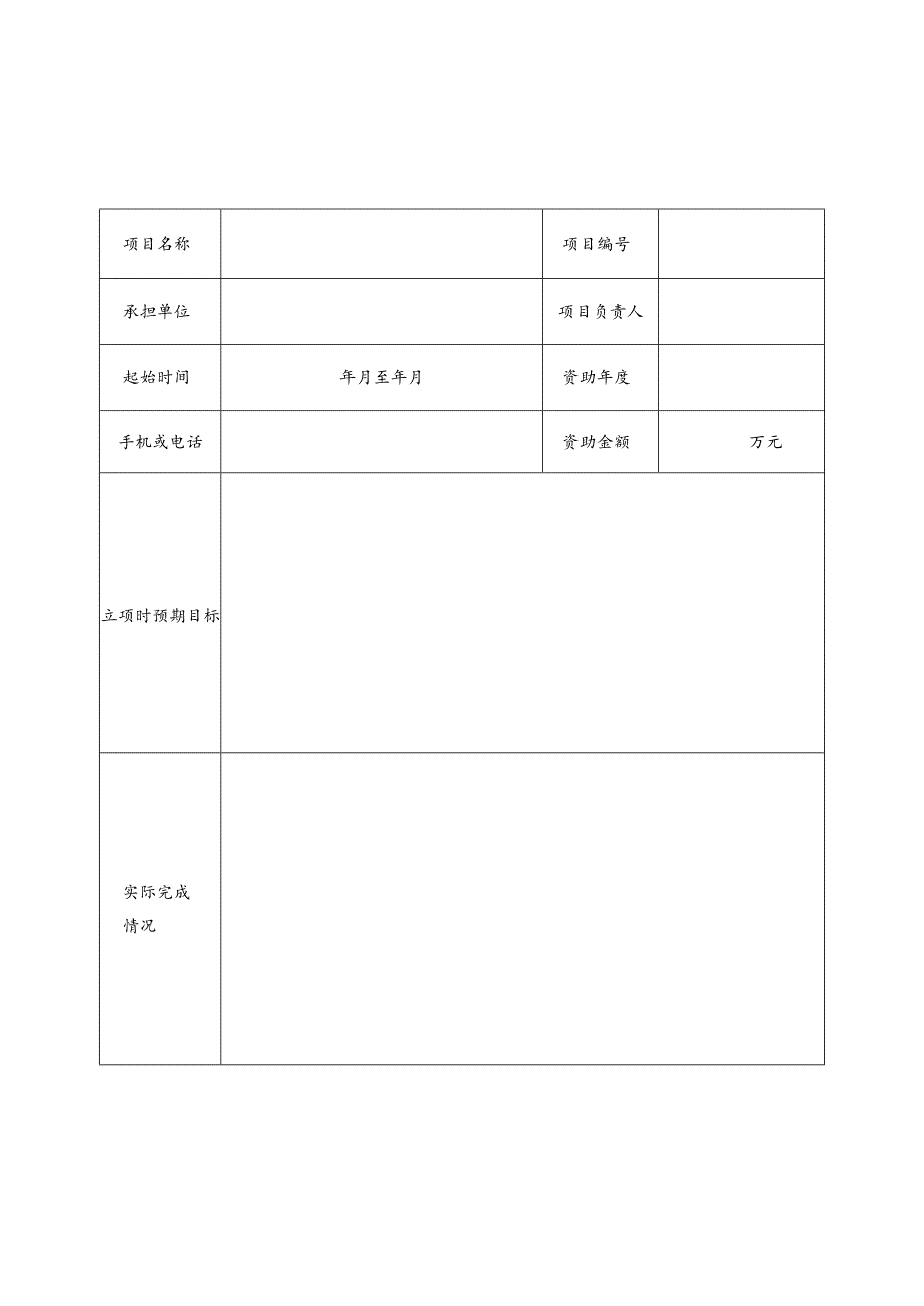 省筹资金资助回国留学人员科研项目结题申请表.docx_第1页