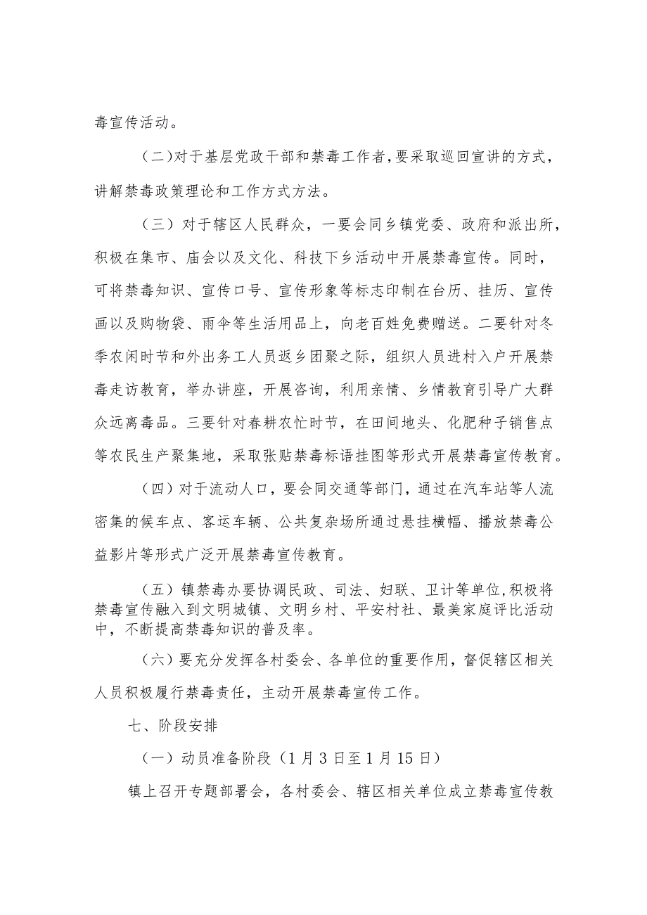 XX镇今冬明春禁毒宣传下基层活动实施方案.docx_第3页