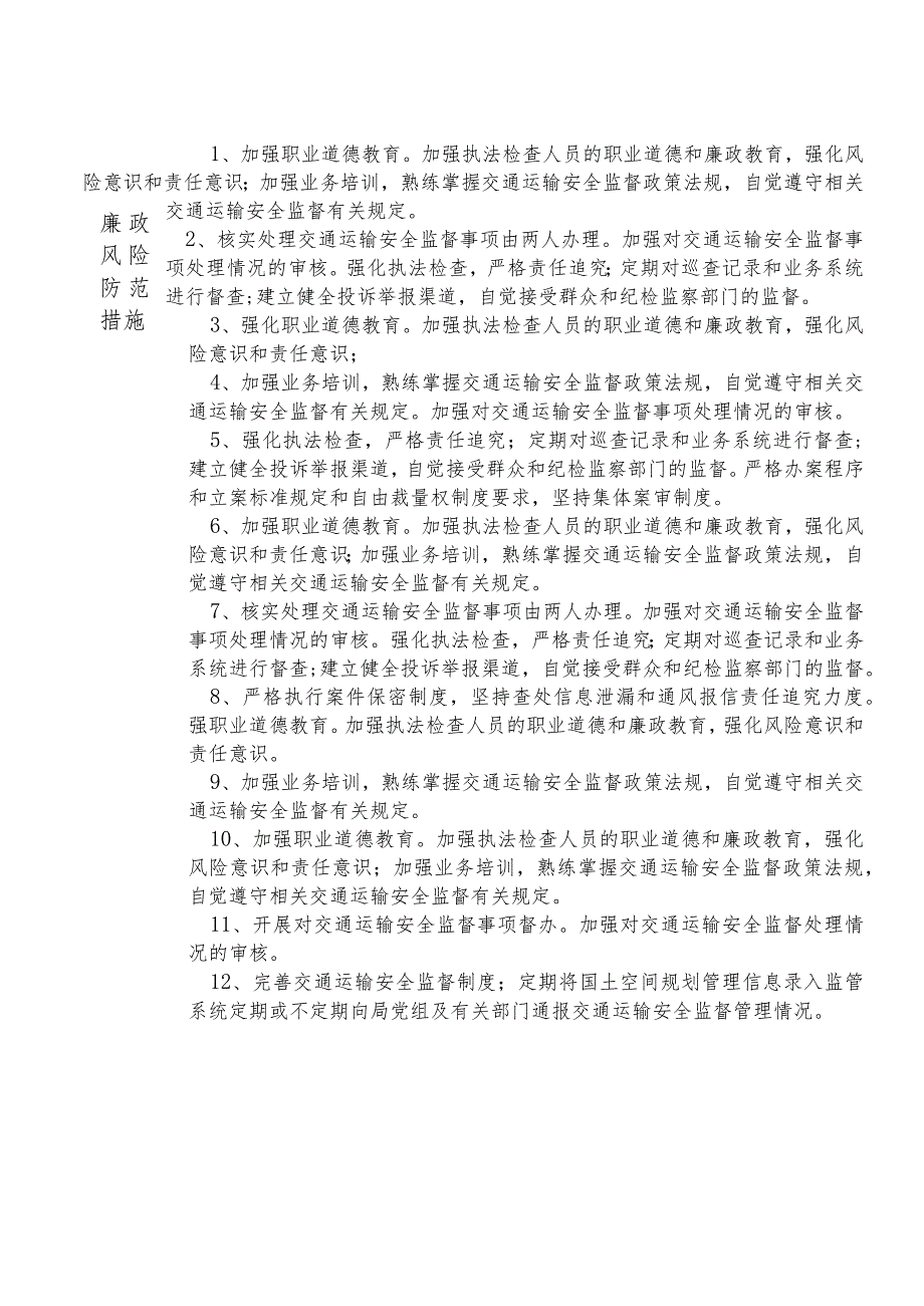 某县交通运输部门交通安全监督股股长个人岗位廉政风险点排查登记表.docx_第2页