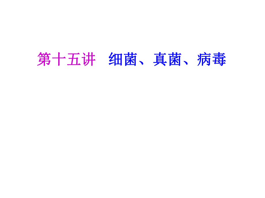 细菌、真菌、病毒精品教育.ppt_第1页