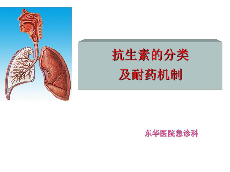 抗生素的分类及耐药机制名师编辑PPT课件.ppt_第1页