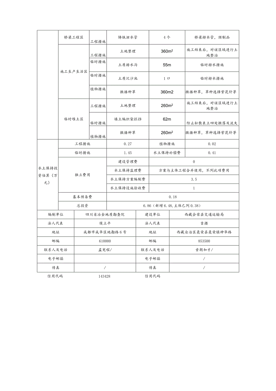 聂荣县下曲乡东木根曲桥危桥改造工程项目水土保持方案报告表.docx_第2页