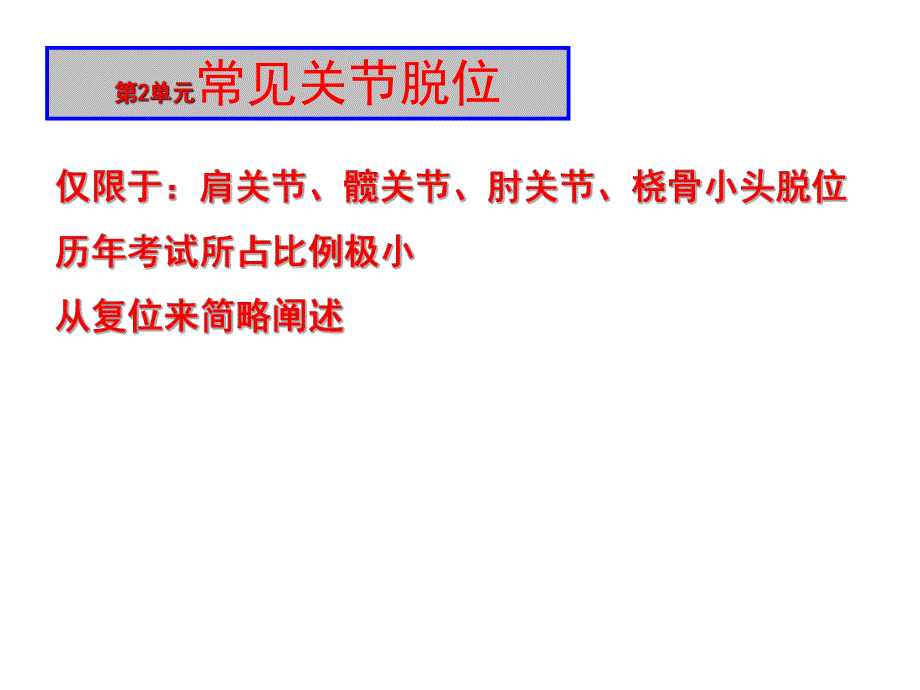 第2单元常见关节脱位名师编辑PPT课件.ppt_第1页