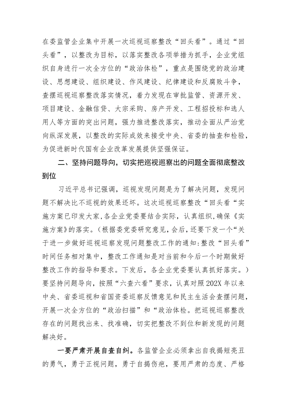 在巡视巡察整改“回头看”动员部署上的讲话.docx_第2页