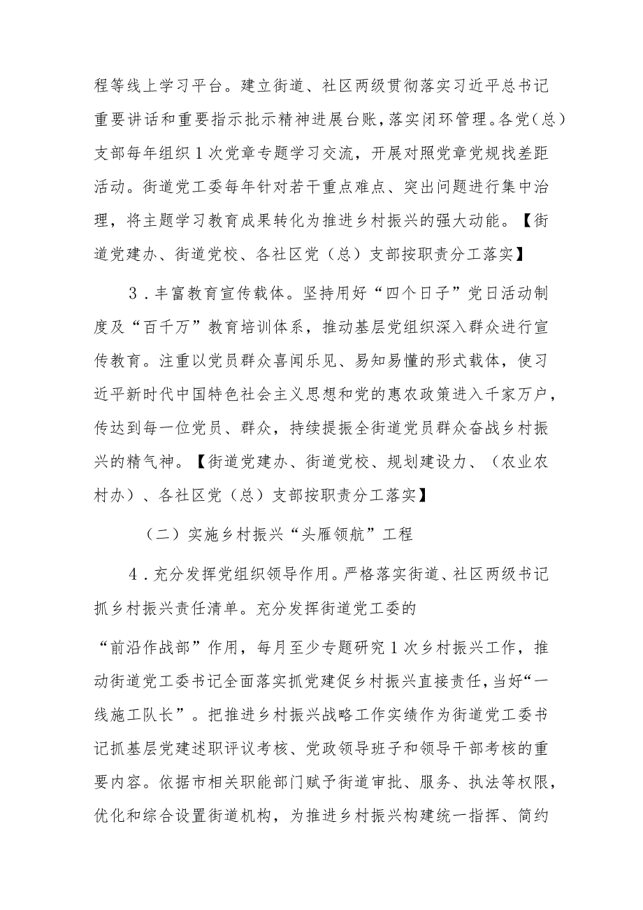 xx街道抓党建促乡村振兴示范街道、示范社区创建工作实施方案.docx_第2页