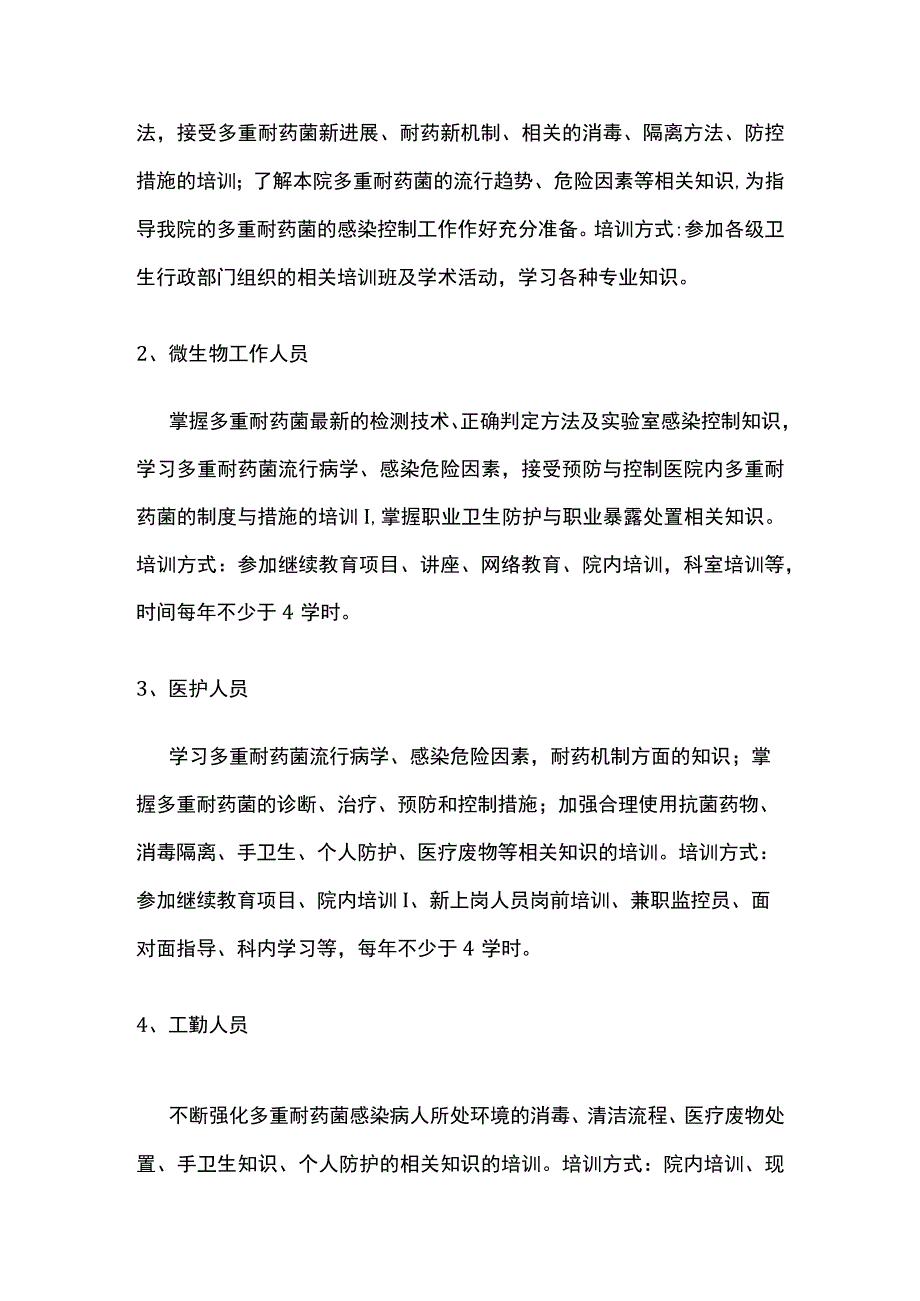 多重耐药菌感染措施培训制度.docx_第2页