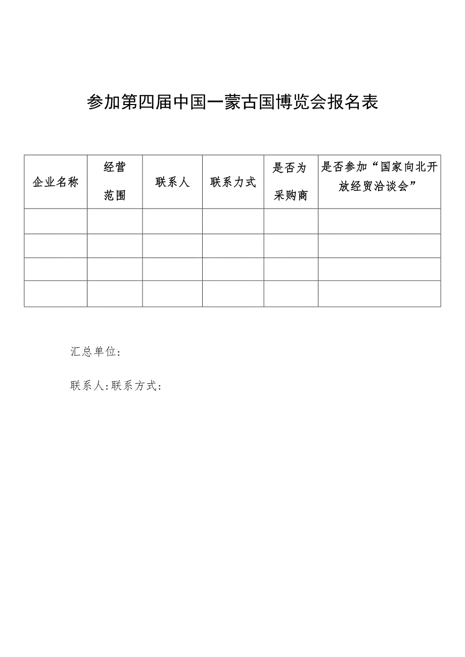 第四届中国——蒙古国博览会参展申请表.docx_第2页