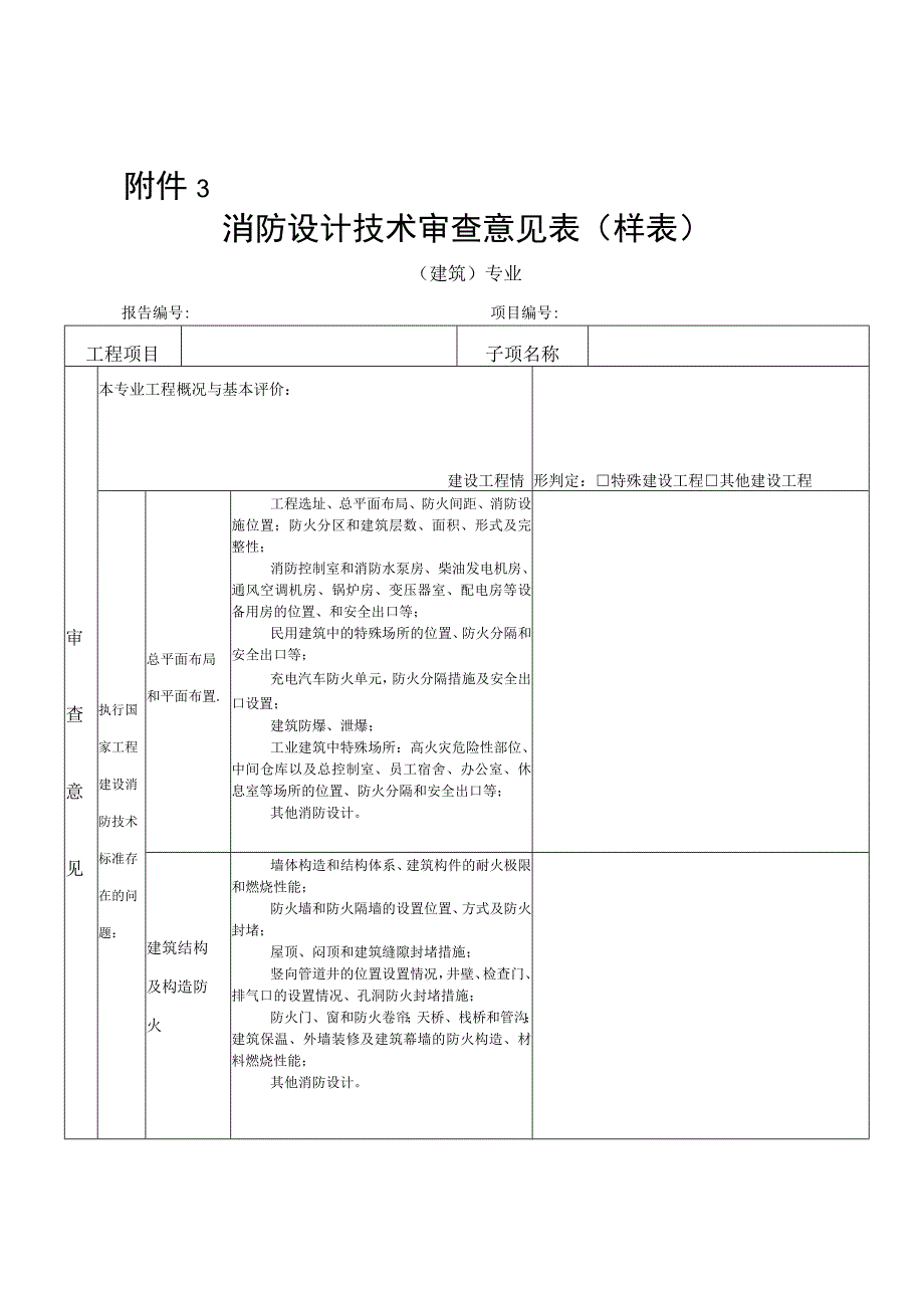 消防设计审查意见表.docx_第1页