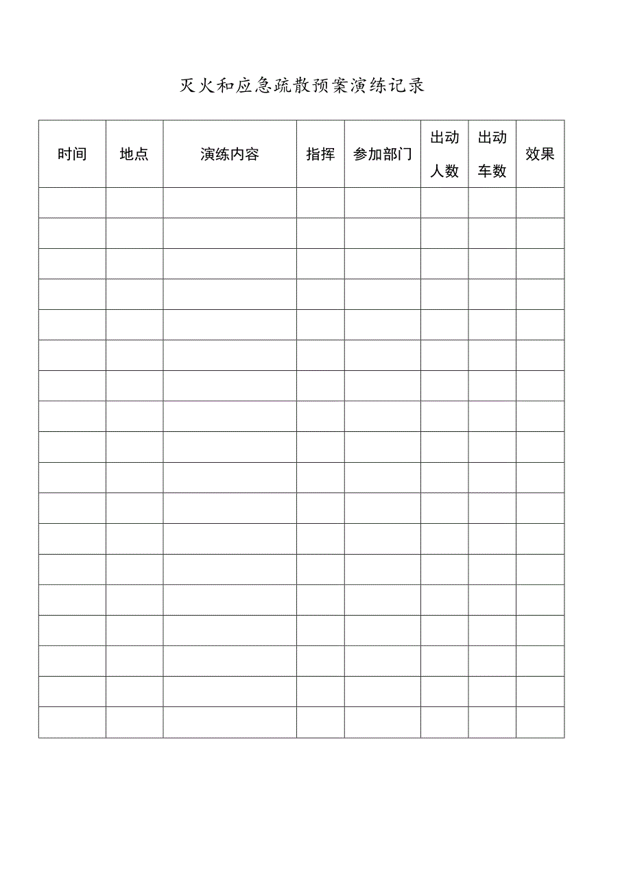 2023《消防灭火和应急疏散预案演练记录》.docx_第1页