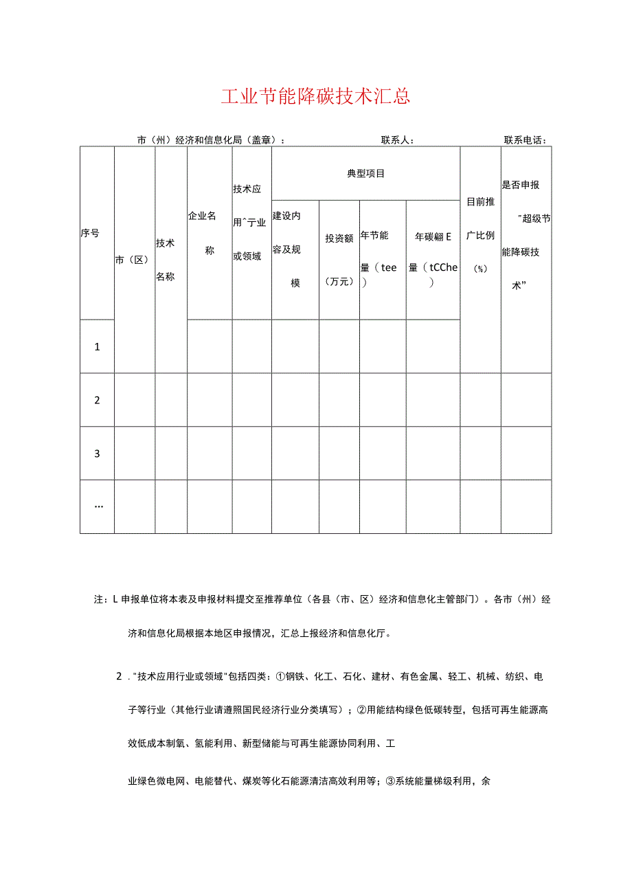 工业节能降碳技术汇总.docx_第1页