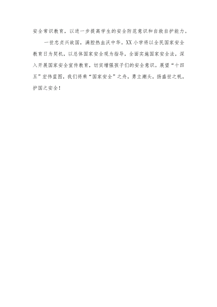 XX小学国家安全教育日活动总结.docx_第3页