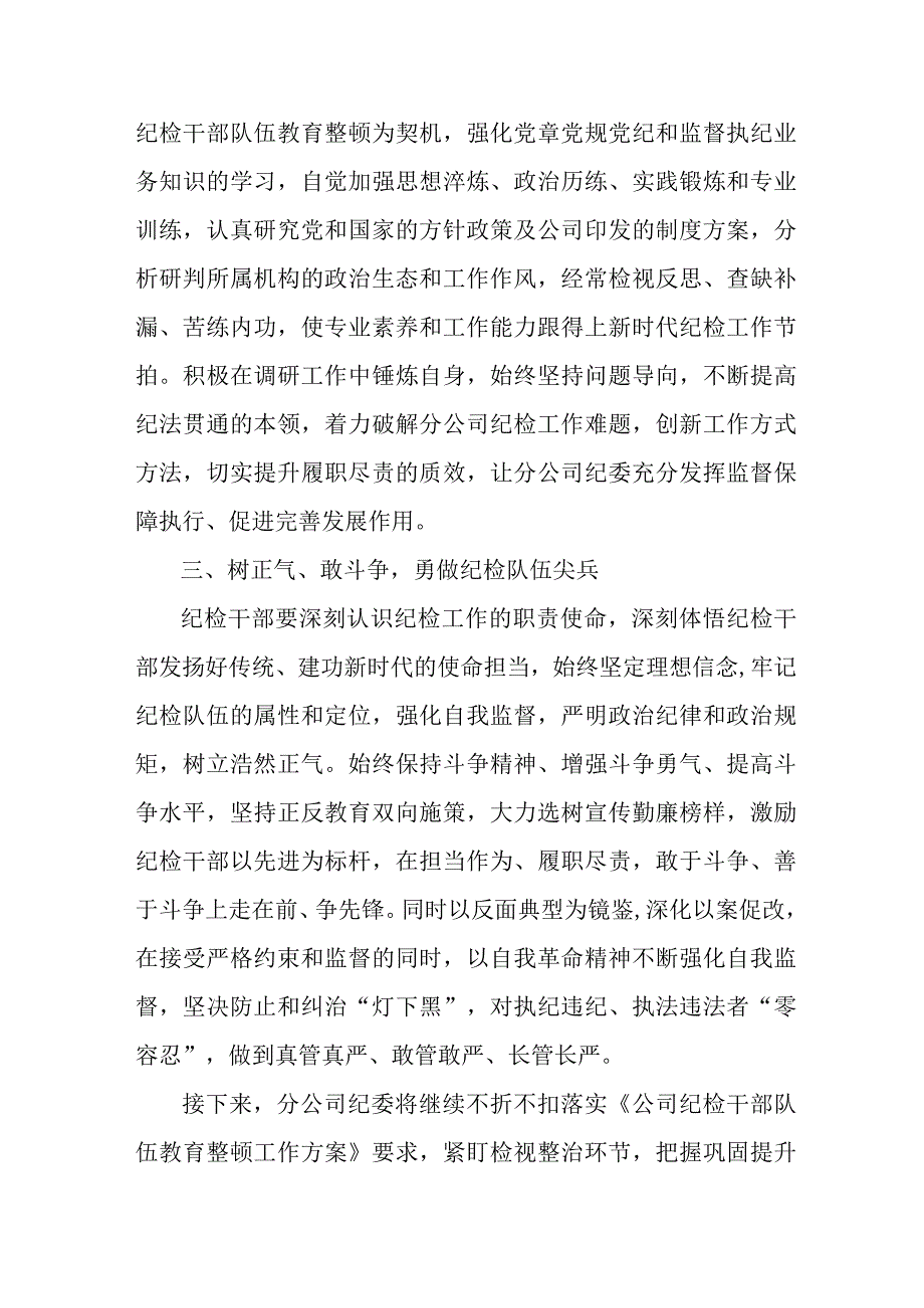 城区机关事业单位2023年纪检监察干部队伍教育整顿个人心得体会.docx_第2页