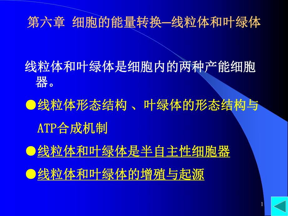 第6章线粒体与叶绿体.ppt_第1页