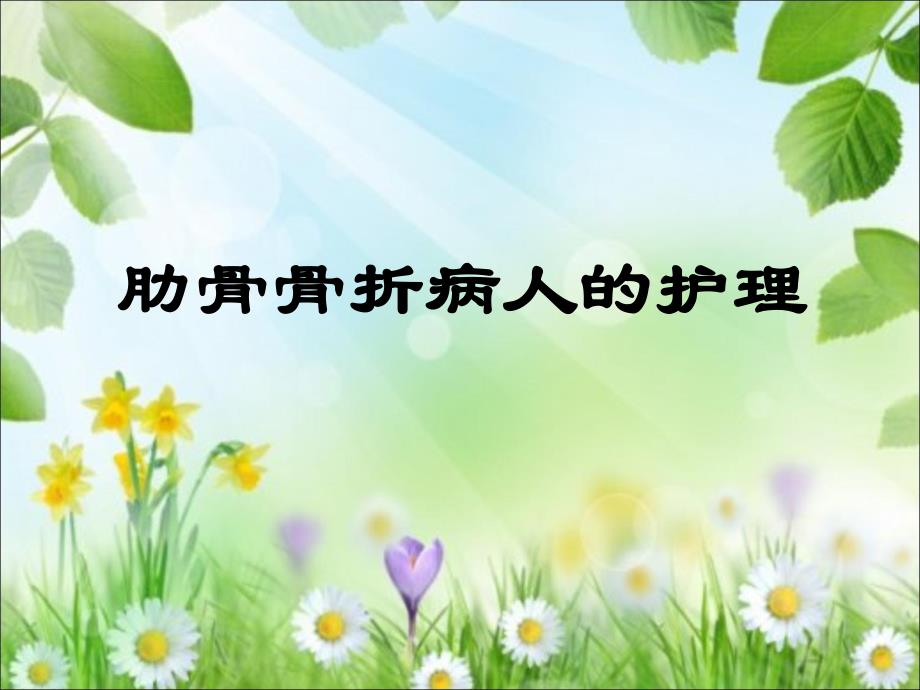 多发肋骨骨折护理.ppt_第1页