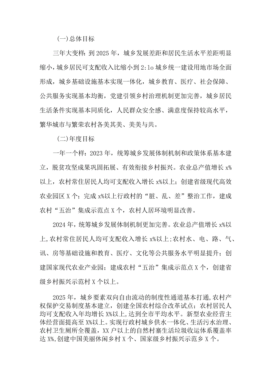 全省建设统筹城乡发展示范区三年攻坚实施方案（2023—2025 年）.docx_第2页