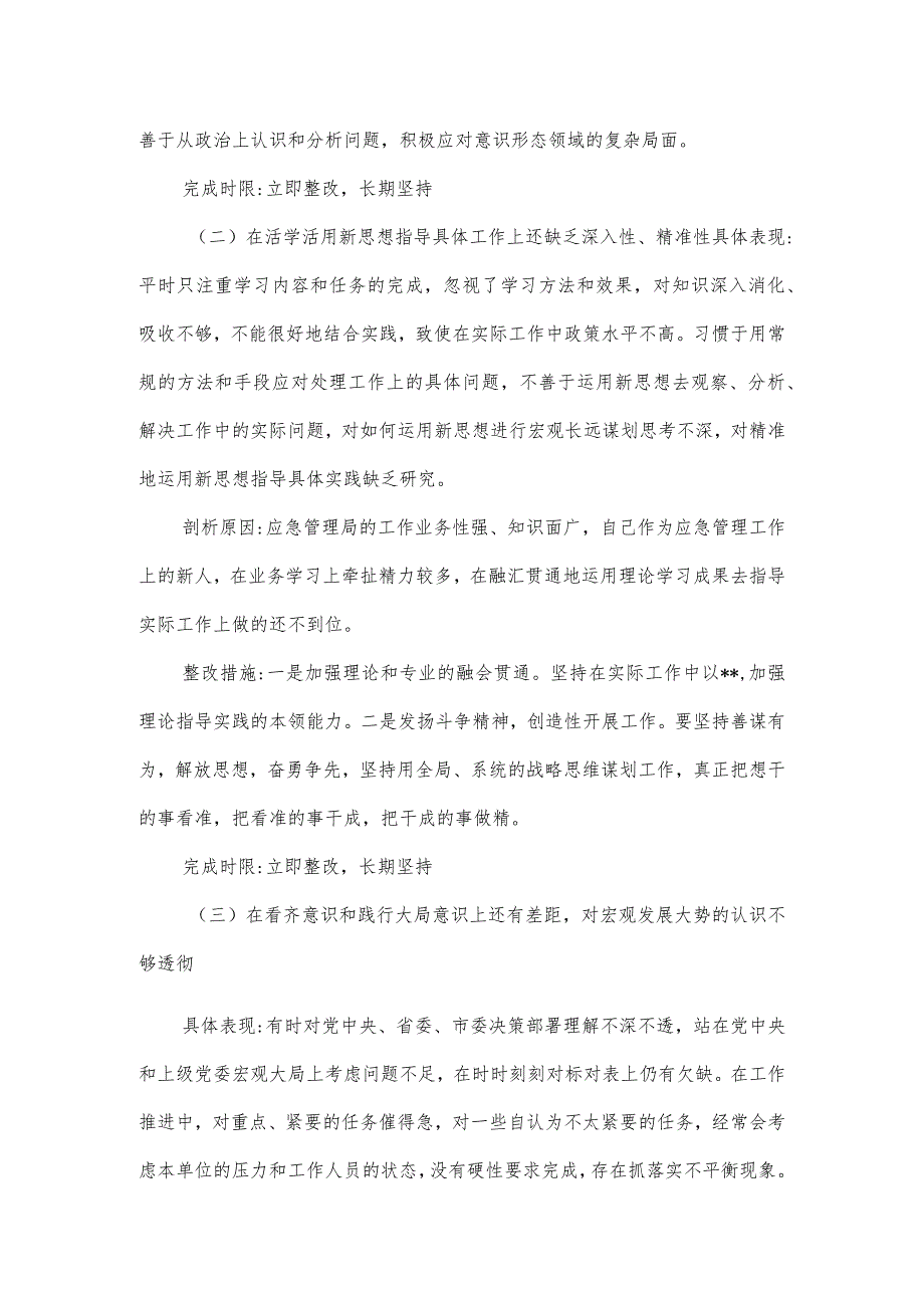 党支部主题教育检视问题清单及整改措施.docx_第2页