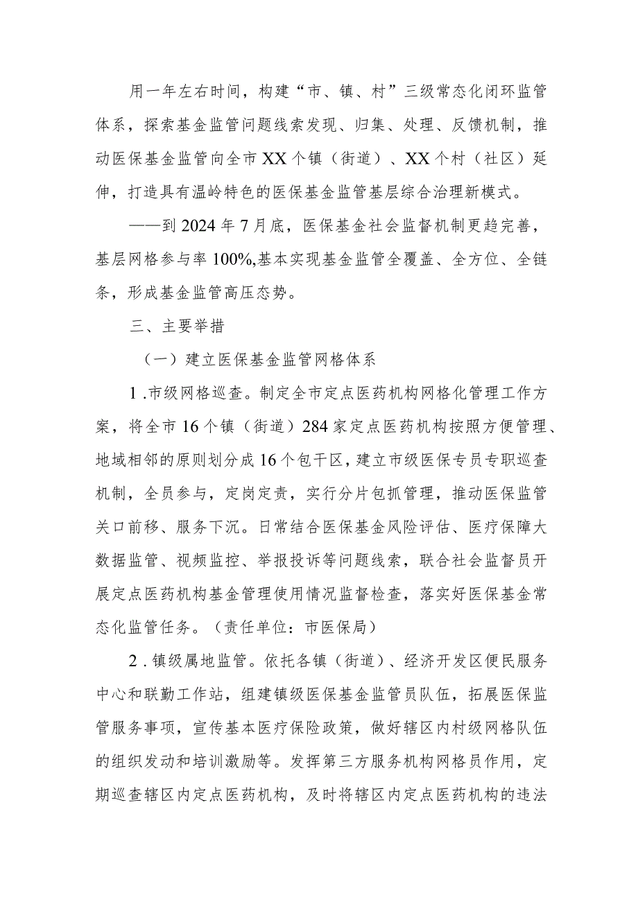 XX市“市、镇、村”三级医保基金常态化闭环监管试点工作方案.docx_第2页