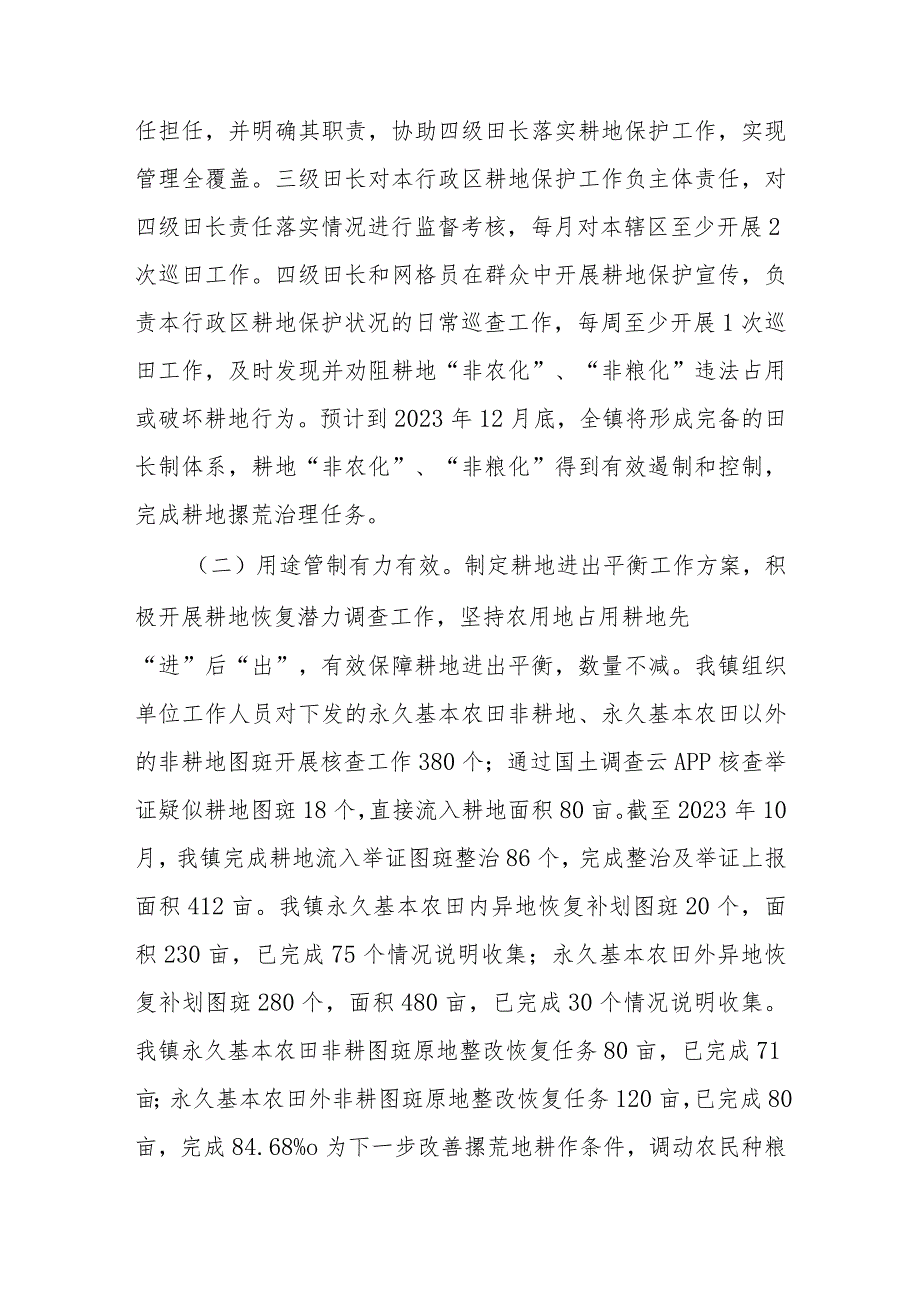 乡镇2023年度耕地保护工作情况汇报总结.docx_第2页