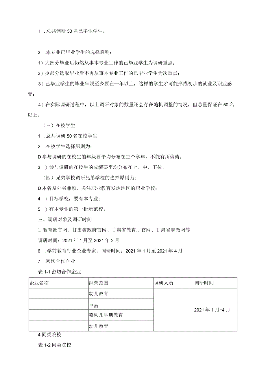 学前教育专业人才岗位需求调研报告.docx_第2页