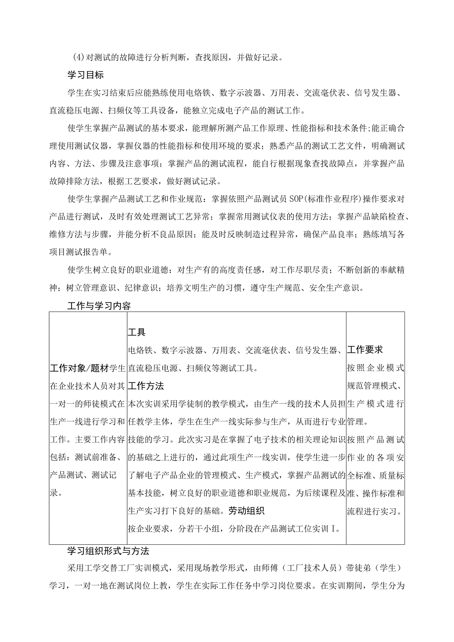 《产品测试员实训》课程标准.docx_第2页